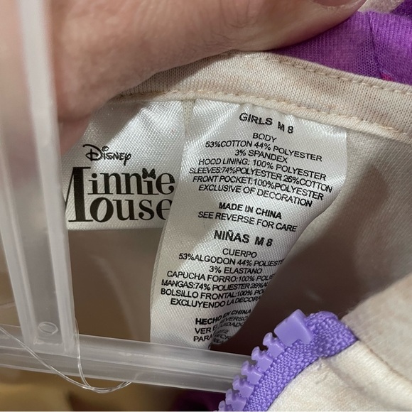 NWT Disney Minnie Mouse Girls Size 8 Hoodie and Leggings 2-Pack - Picture 11 of 12